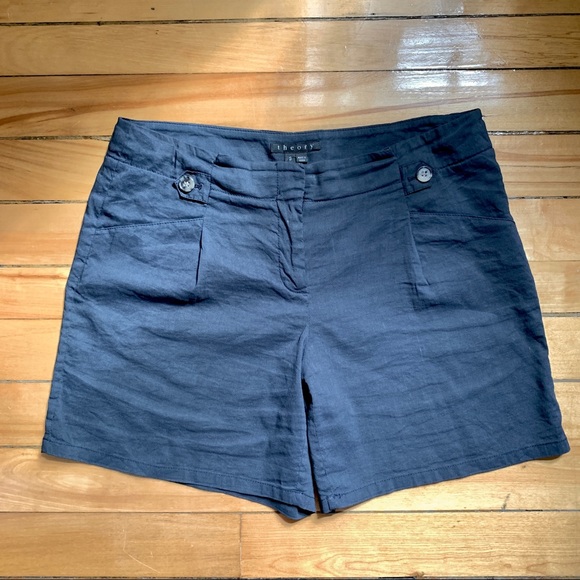 Theory linen blend shorts - Picture 5 of 5